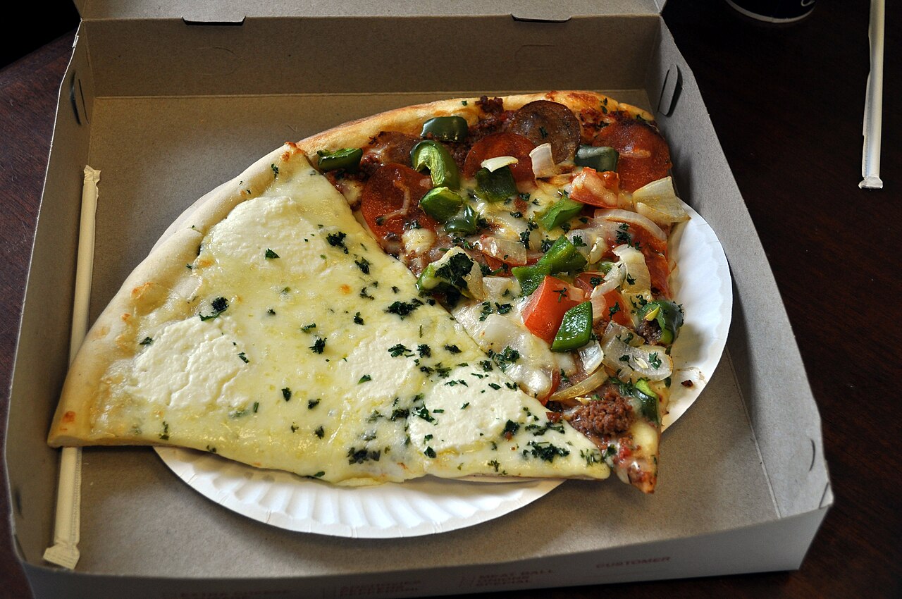Pizza slices representing King Slice
